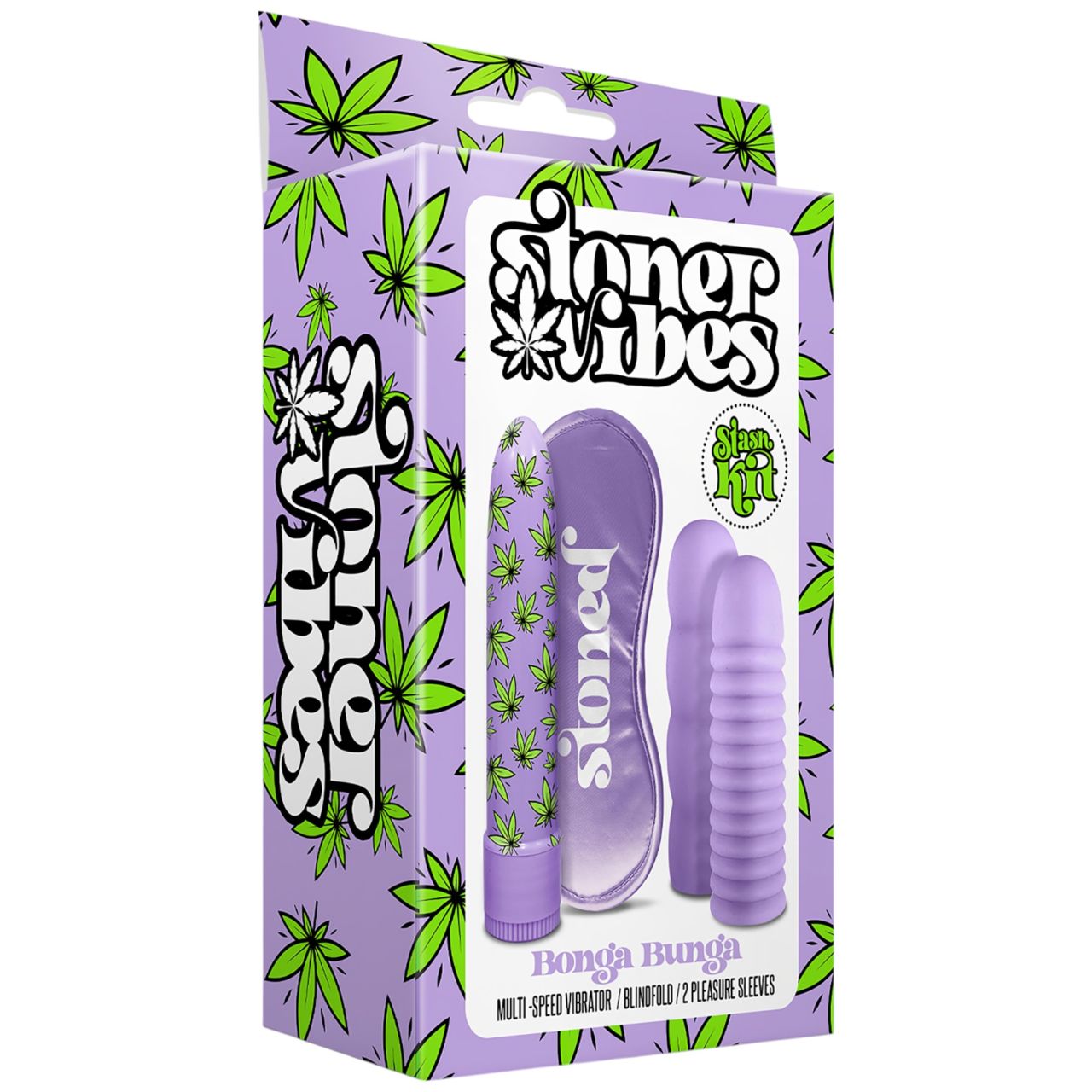 Stoner Bonga Bunga - rúd vibrátor szett (4 részes) - lila