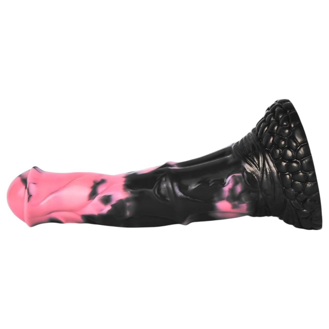 Bad Horse - szilikon ló pénisz dildó - 18cm (fekete-pink)