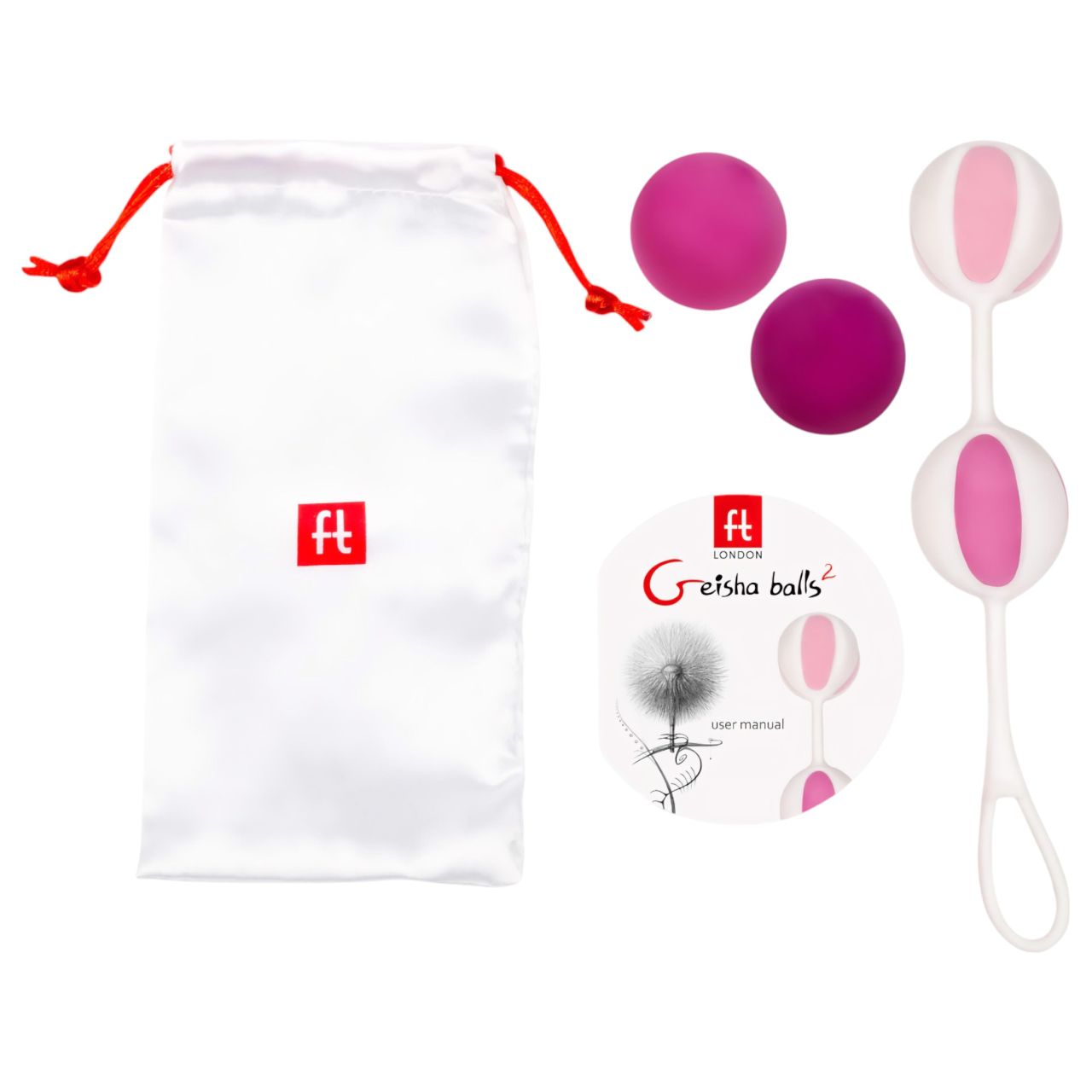 / Geisha Balls 2 - variálható gésagolyó szett (pink-fehér) / Geisha Balls 2 - variálható gésagolyó szett (pink-fehér)