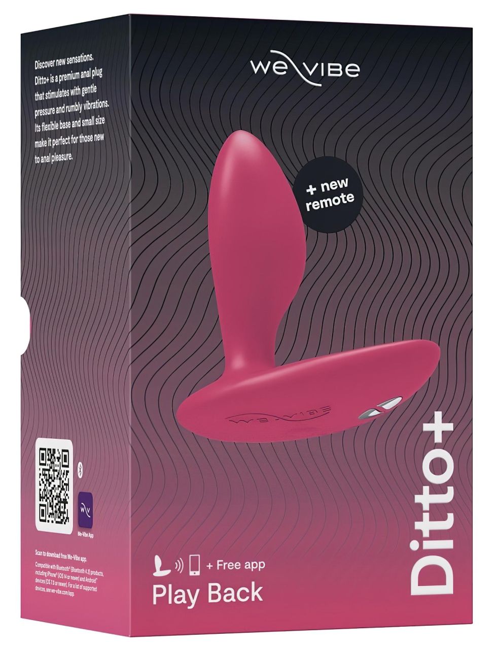 We-Vibe Ditto+ - okos, akkus anál vibrátor (pink) We-Vibe Ditto+ - okos, akkus anál vibrátor (pink)