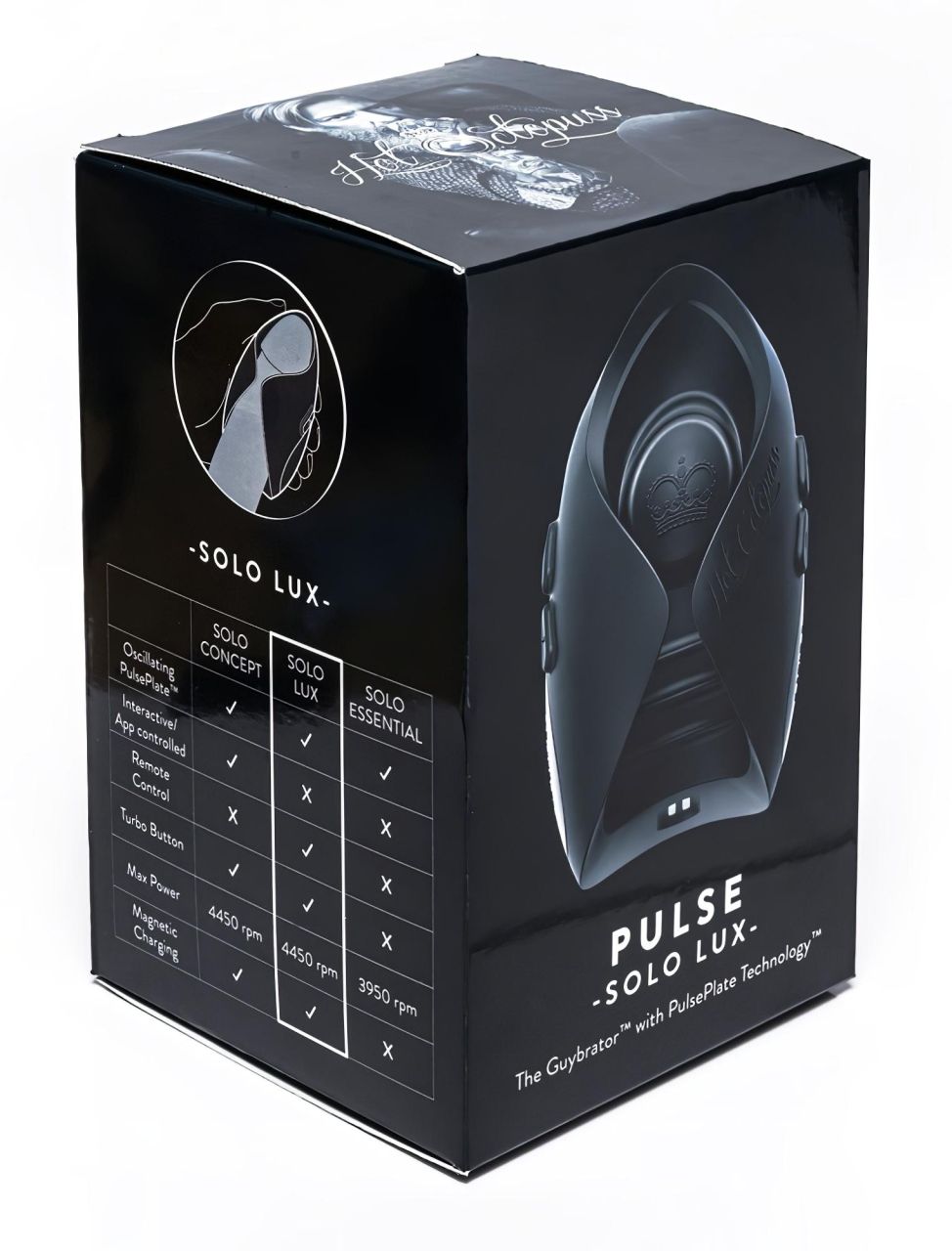 Hot Octopuss Pulse Solo Lux - rádiós maszturbátor (fekete) Hot Octopuss Pulse Solo Lux - rádiós maszturbátor (fekete)