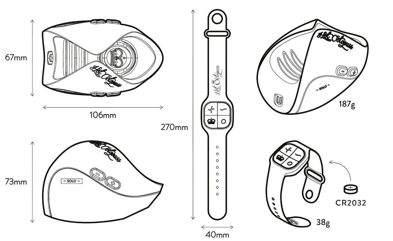 Hot Octopuss Pulse Solo Lux - rádiós maszturbátor (fekete) Hot Octopuss Pulse Solo Lux - rádiós maszturbátor (fekete)