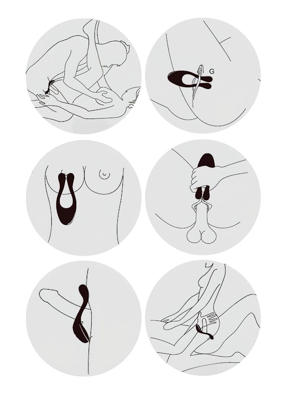 BeauMents Doppio - akkus, 3 motoros párvibrátor (lila) BeauMents Doppio - akkus, 3 motoros párvibrátor (lila)