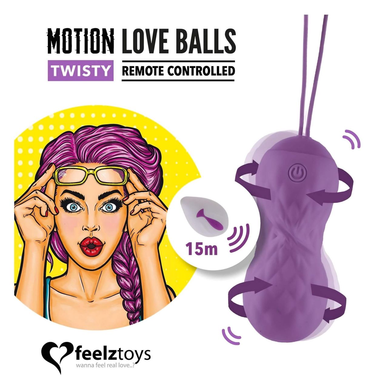 / FEELZTOYS Twisty - forgó vibrációs tojás (lila) / FEELZTOYS Twisty - forgó vibrációs tojás (lila)