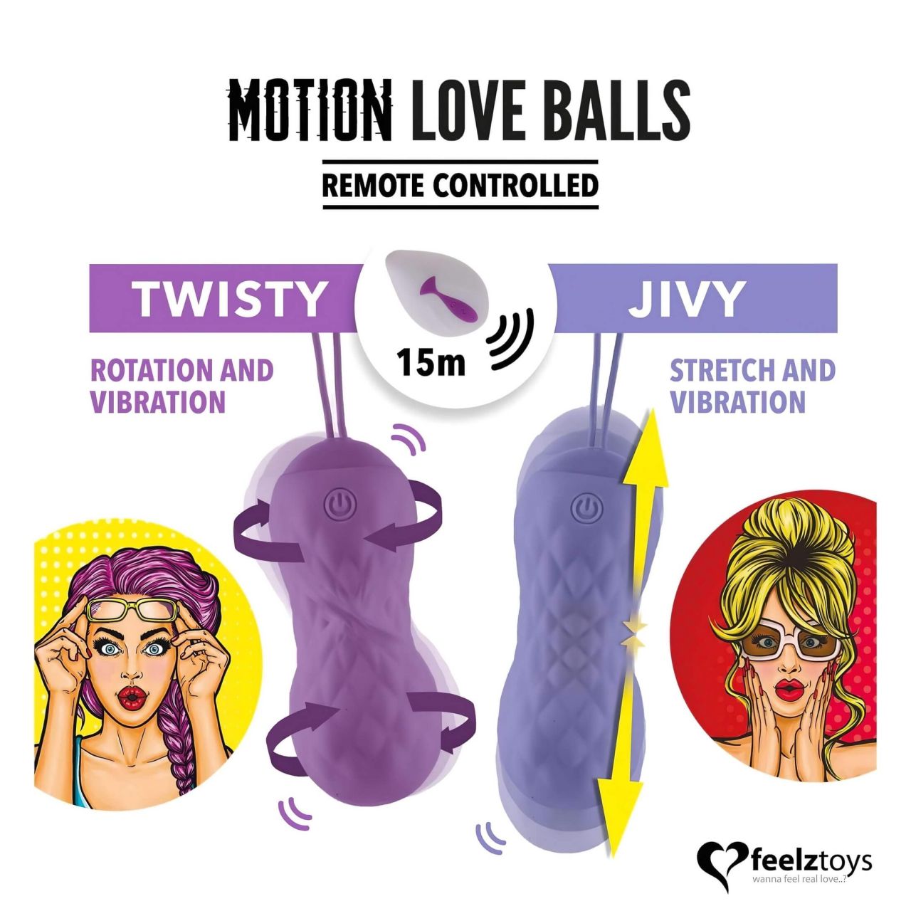 / FEELZTOYS Twisty - forgó vibrációs tojás (lila) / FEELZTOYS Twisty - forgó vibrációs tojás (lila)