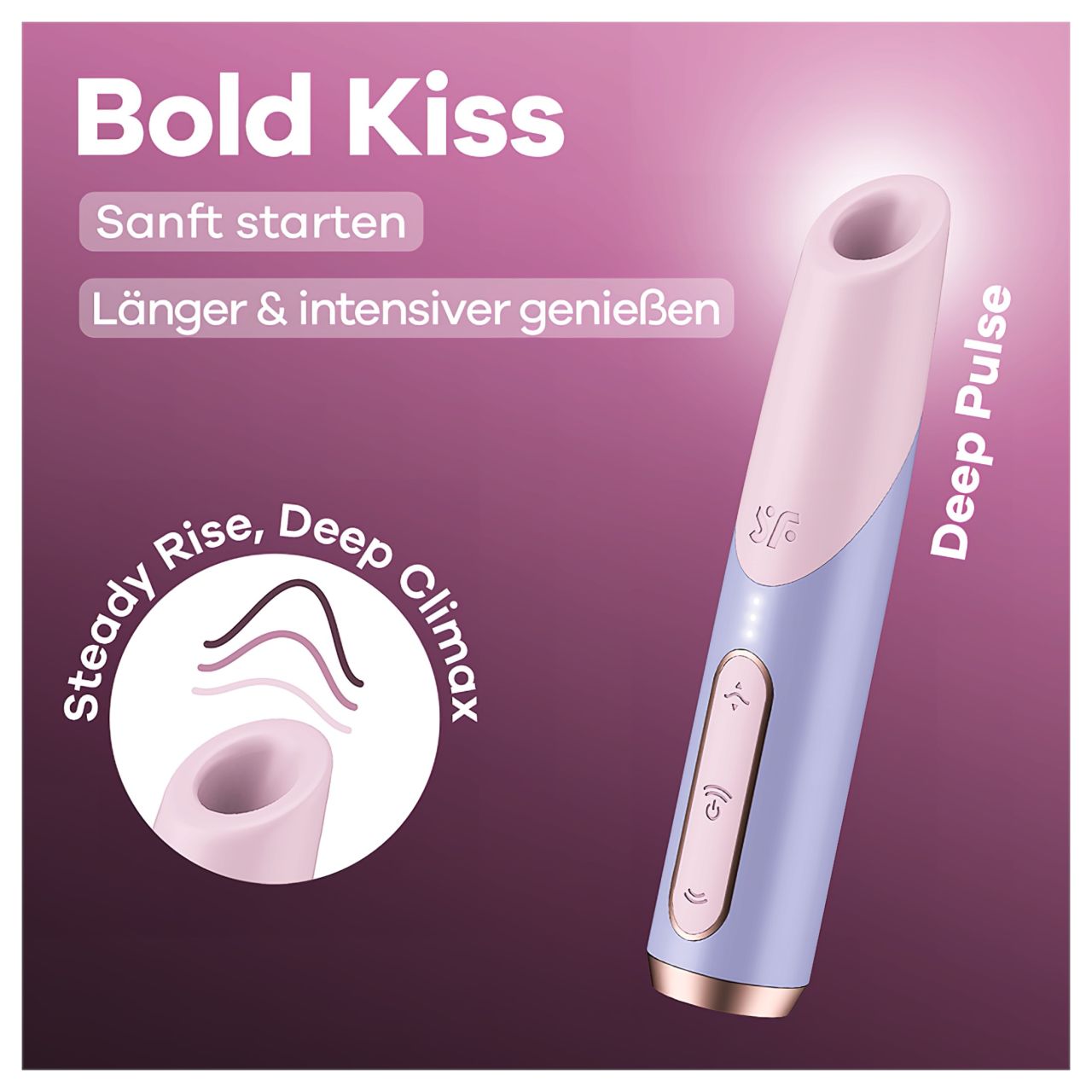 Satisfyer Bold Kiss - léghullámos rúzs vibrátor (rózsaszín) Satisfyer Bold Kiss - léghullámos rúzs vibrátor (rózsaszín)