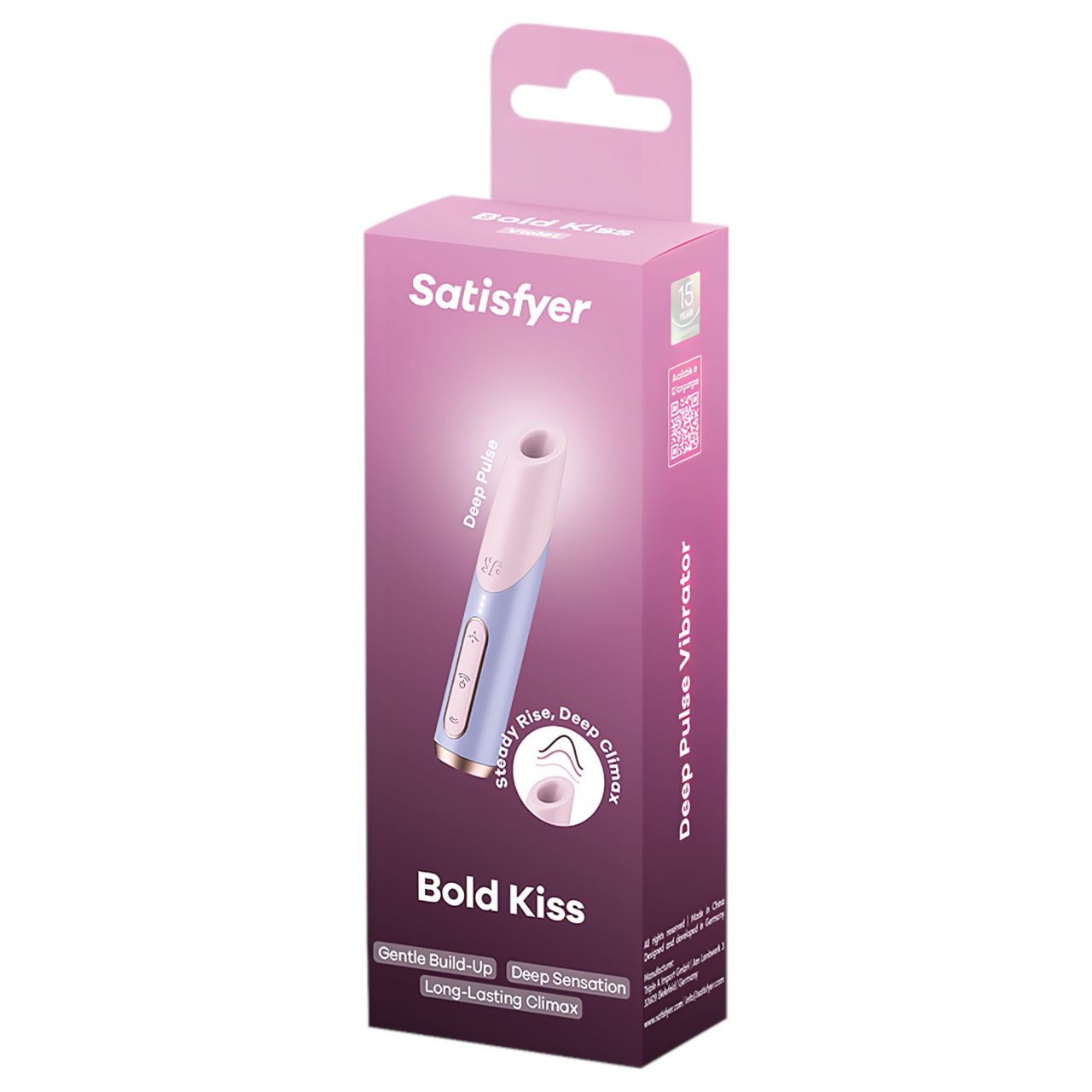Satisfyer Bold Kiss - léghullámos rúzs vibrátor (rózsaszín) Satisfyer Bold Kiss - léghullámos rúzs vibrátor (rózsaszín)