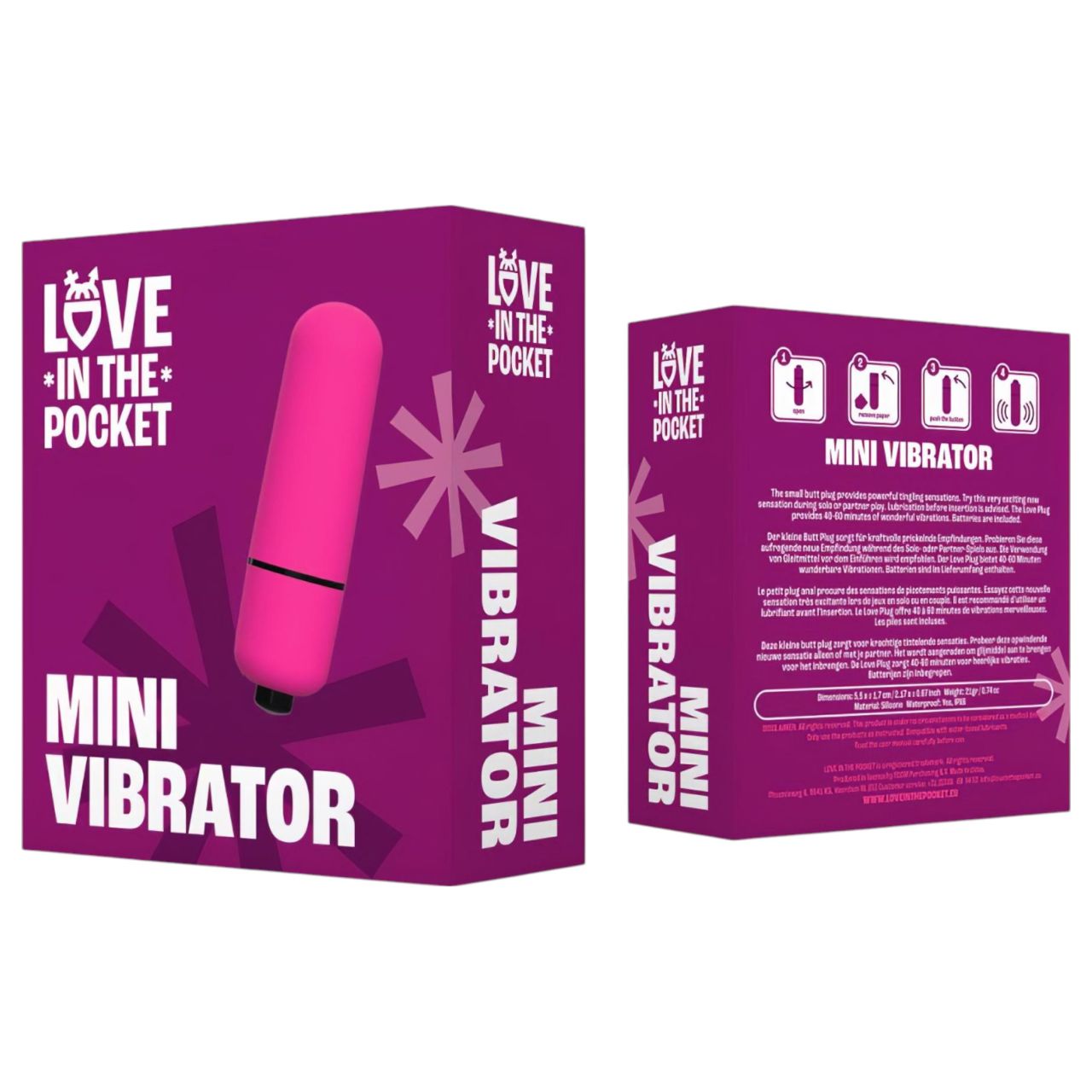 Love Bullet - vízálló mini vibrátor (pink)