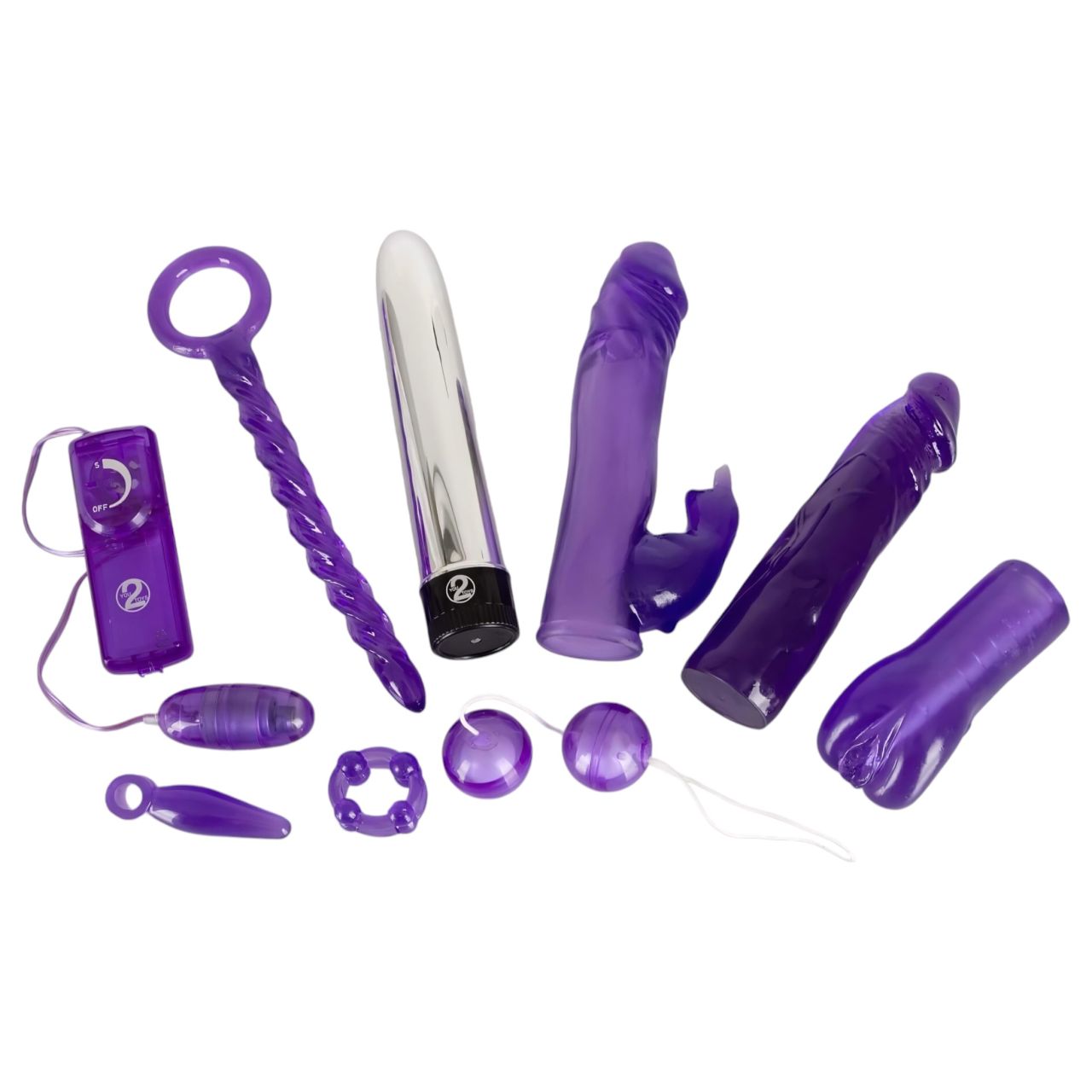 You2Toys - Purple Appetizer - vibrátoros készlet (9 részes) You2Toys - Purple Appetizer - vibrátoros készlet (9 részes)