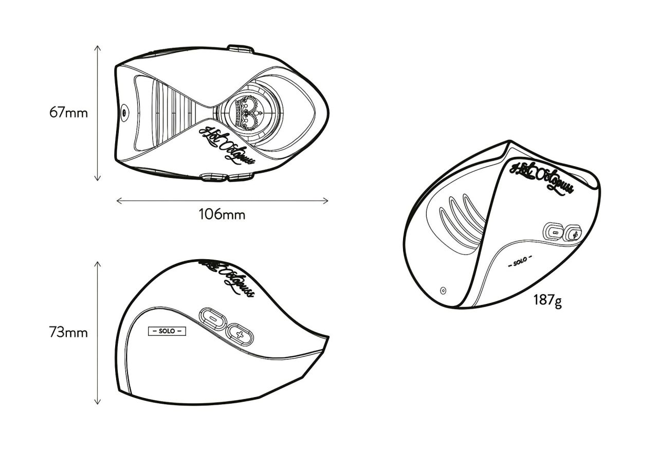 Hot Octopuss Pulse Solo Essential - akkus maszturbátor (fekete) Hot Octopuss Pulse Solo Essential - akkus maszturbátor (fekete)