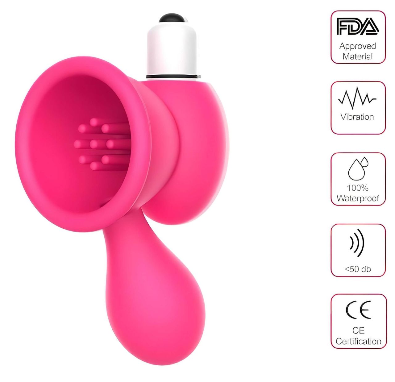 Aixiasia Bobo - mellszívó vibrátor (pink) Aixiasia Bobo - mellszívó vibrátor (pink)
