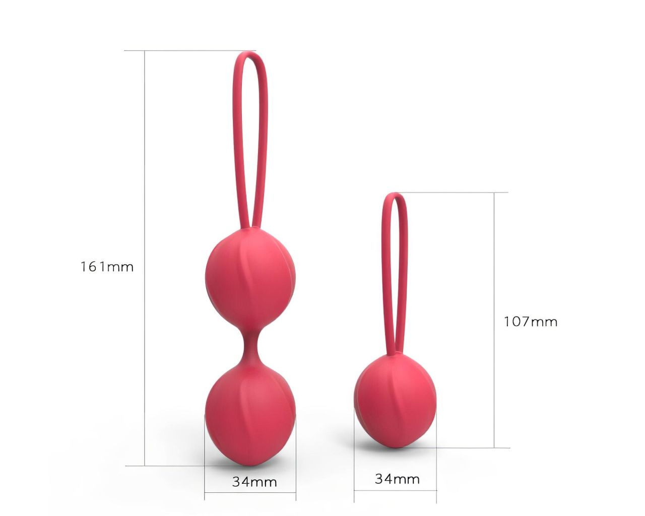 Cotoxo Cherry - 2 részes gésagolyó szett (piros) Cotoxo Cherry - 2 részes gésagolyó szett (piros)