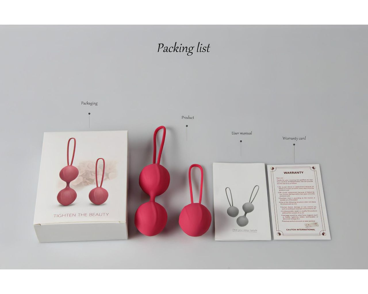 Cotoxo Cherry - 2 részes gésagolyó szett (piros) Cotoxo Cherry - 2 részes gésagolyó szett (piros)