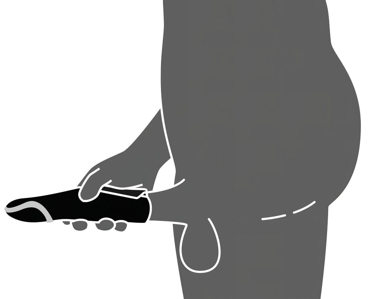 Rebel Strong - akkus makkvibrátor (fekete) Rebel Strong - akkus makkvibrátor (fekete)