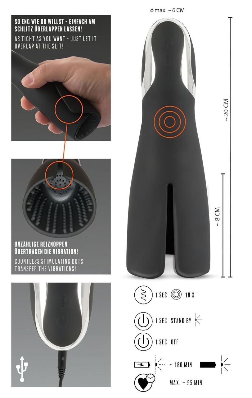 Rebel Strong - akkus makkvibrátor (fekete) Rebel Strong - akkus makkvibrátor (fekete)