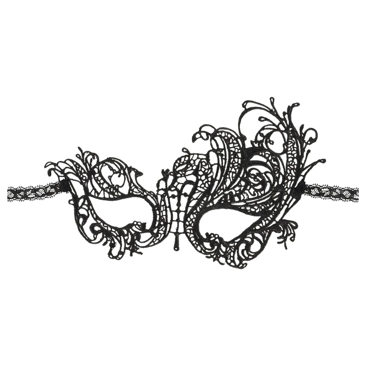 Cottelli - Hímzett, aszimmetrikus maszk (fekete) Cottelli - Hímzett, aszimmetrikus maszk (fekete)