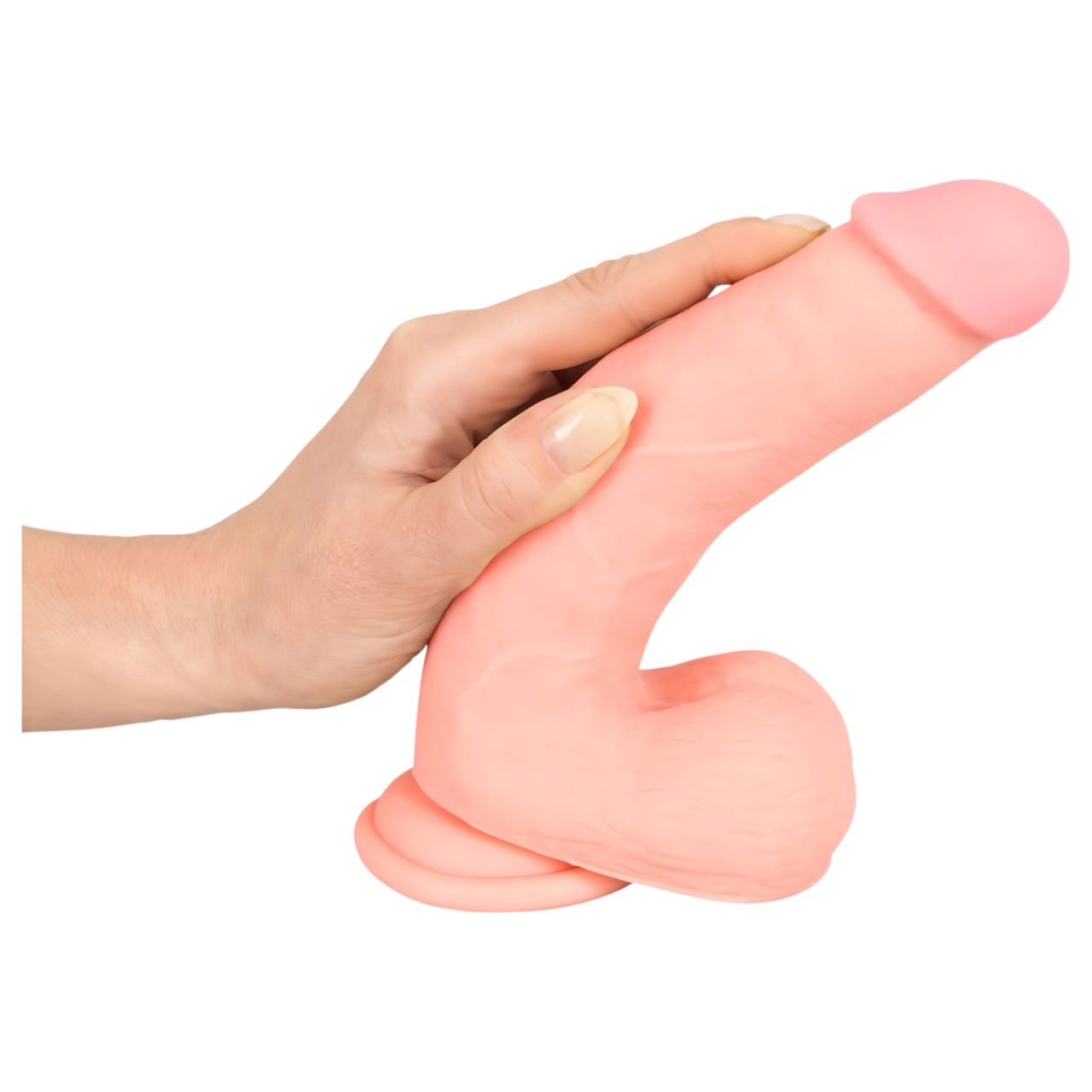 Medical - egyenes orvosi szilikon dildó (20cm) - natúr Medical - egyenes orvosi szilikon dildó (20cm) - natúr