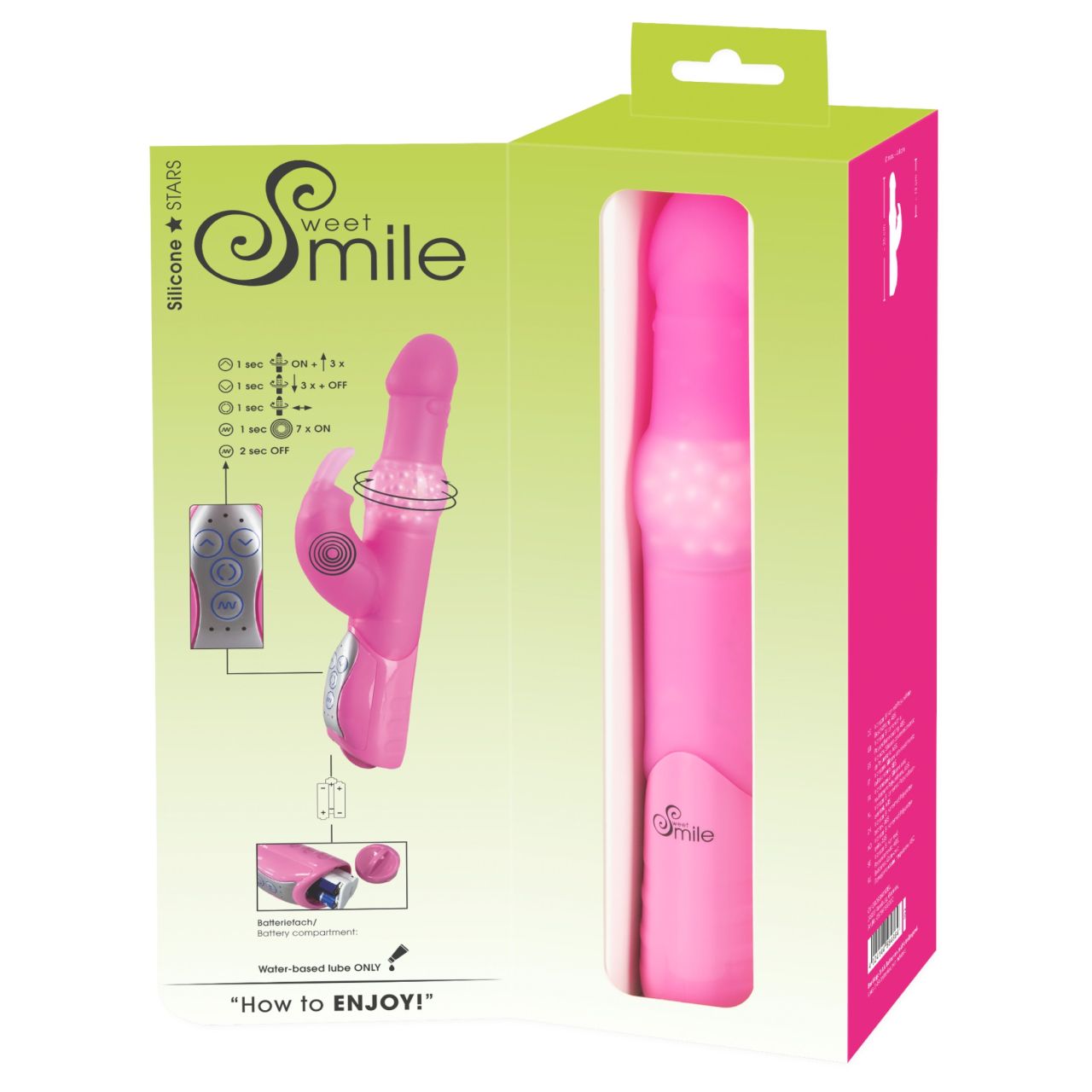 / SMILE Pearly Rabbit - gyöngyös vibrátor (pink)