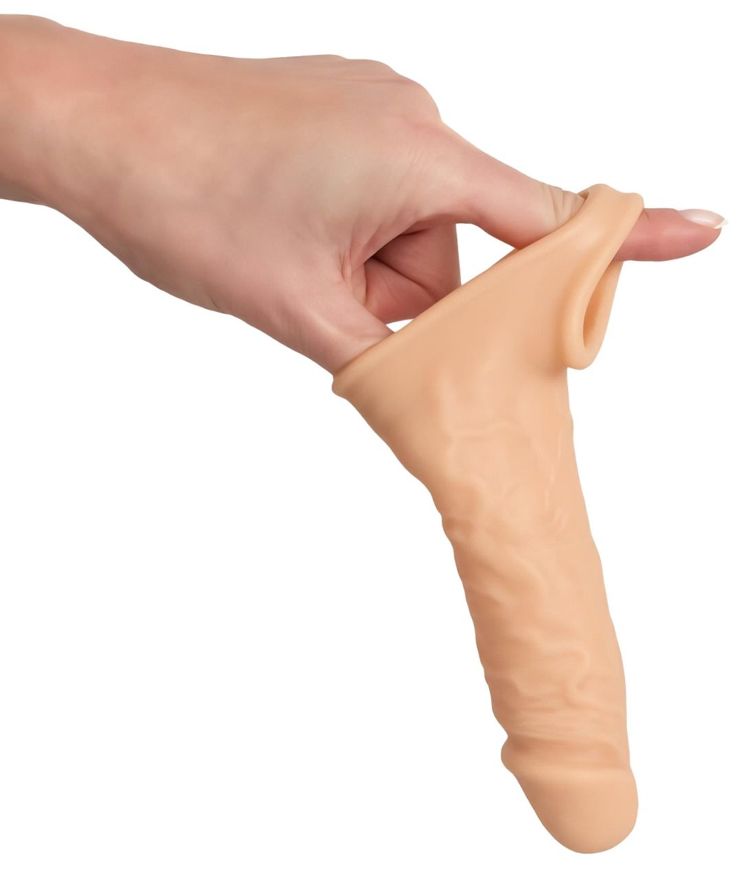 Realistixxx - heregyűrűs péniszköpeny - 16cm (natúr) Realistixxx - heregyűrűs péniszköpeny - 16cm (natúr)