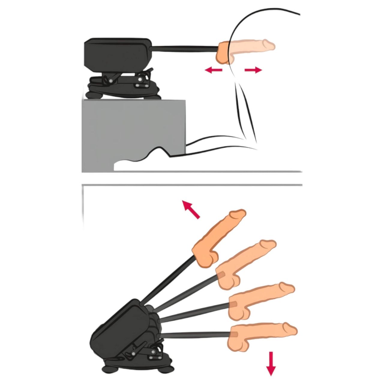 The Banger Fucking Machine - szexgép + 2 dildó és 1 műpunci The Banger Fucking Machine - szexgép + 2 dildó és 1 műpunci
