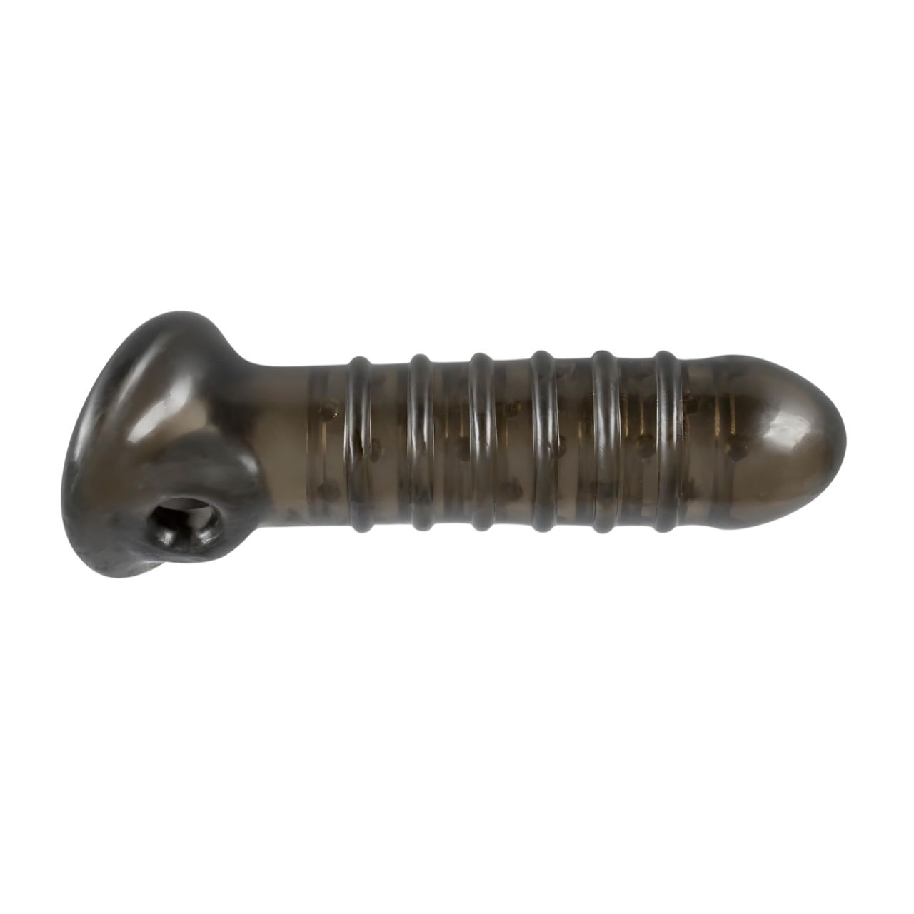 Rebel - bordázott péniszköpeny (szürke) Rebel - bordázott péniszköpeny (szürke)