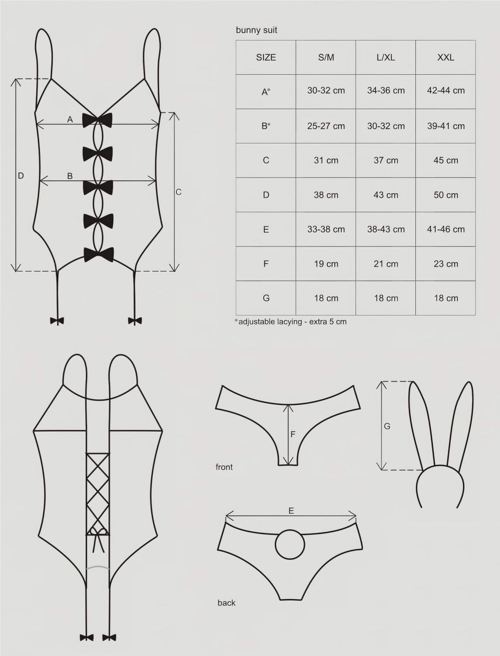 Obsessive - Nyuszilány jelmez (pink) Obsessive - Nyuszilány jelmez (pink)