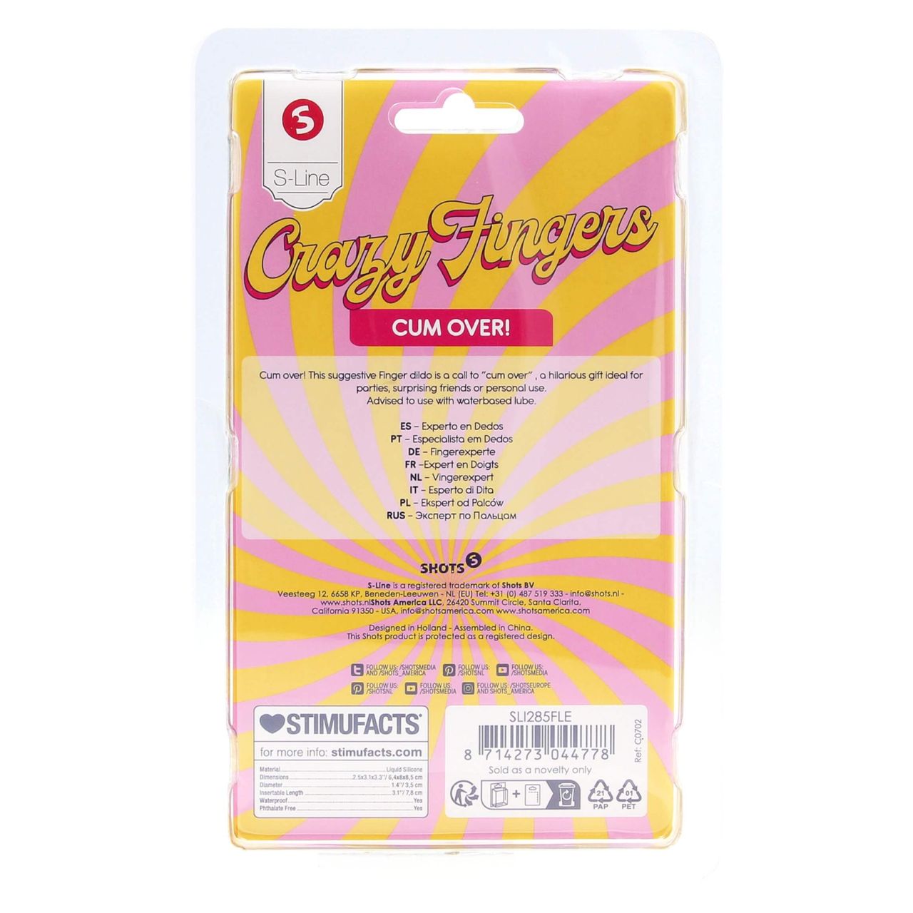 S-Line - kétujjas dildó (natúr) S-Line - kétujjas dildó (natúr)