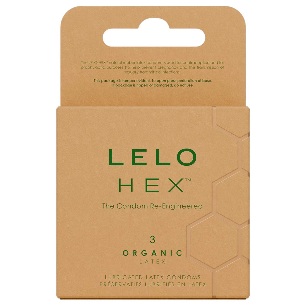 LELO Hex Organic - potencia óvszer (3db)