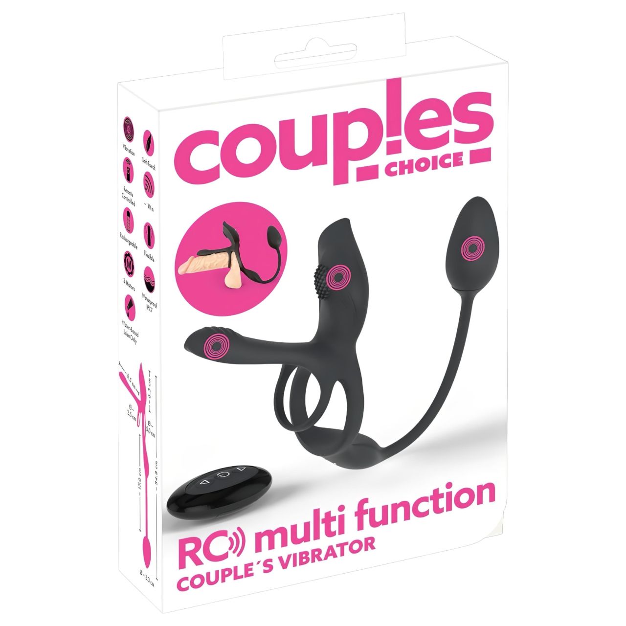 Couples Choice - multifunkciós vibrációs péniszgyűrű (fekete) Couples Choice - multifunkciós vibrációs péniszgyűrű (fekete)