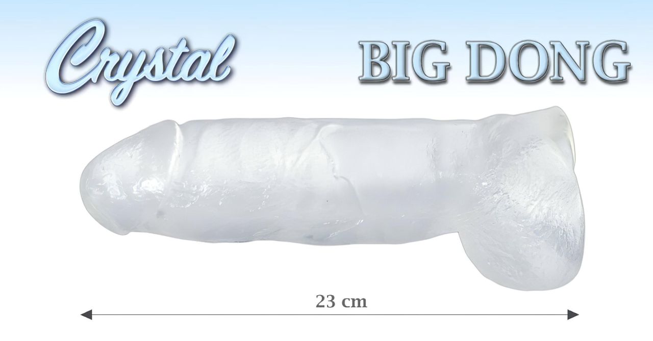 Crystal Clear Big Dong – zselés óriás dildó (21,5 cm) Crystal Clear Big Dong – zselés óriás dildó (21,5 cm)