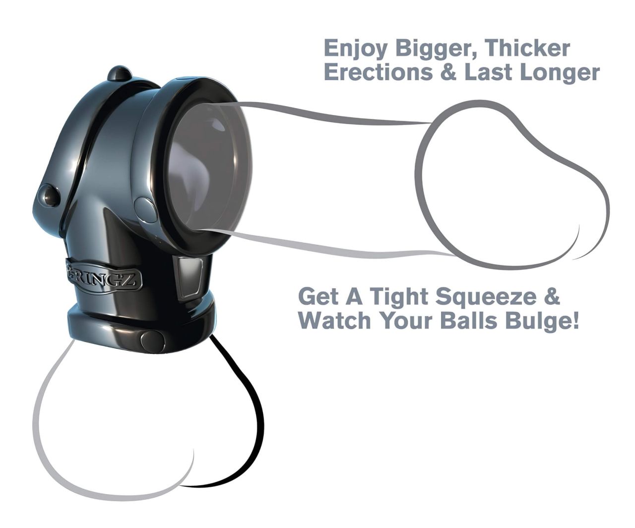 Fantasy Cock Pipe - péniszgyűrű és herenyújtó-gyűrű (fekete) Fantasy Cock Pipe - péniszgyűrű és herenyújtó-gyűrű (fekete)