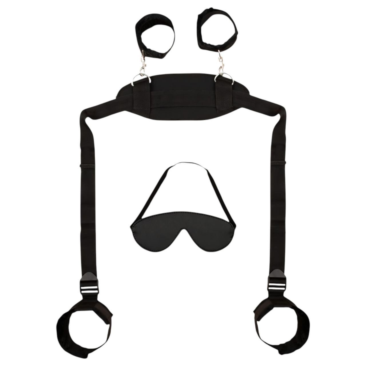 Bad Kitty - nyak-csukló-boka bilincs (fekete) Bad Kitty - nyak-csukló-boka bilincs (fekete)