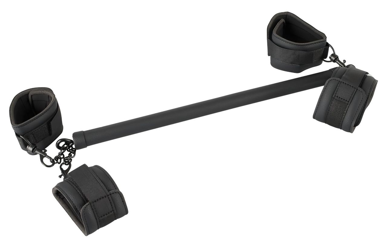 Fetish - műbőr kötöző rúd szett (6 részes) - fekete Fetish - műbőr kötöző rúd szett (6 részes) - fekete