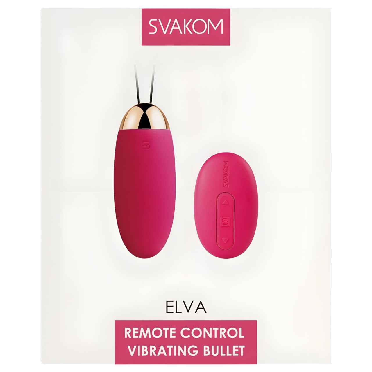Svakom Elva - akkus, távirányítós vibrációs tojás (piros) Svakom Elva - akkus, távirányítós vibrációs tojás (piros)