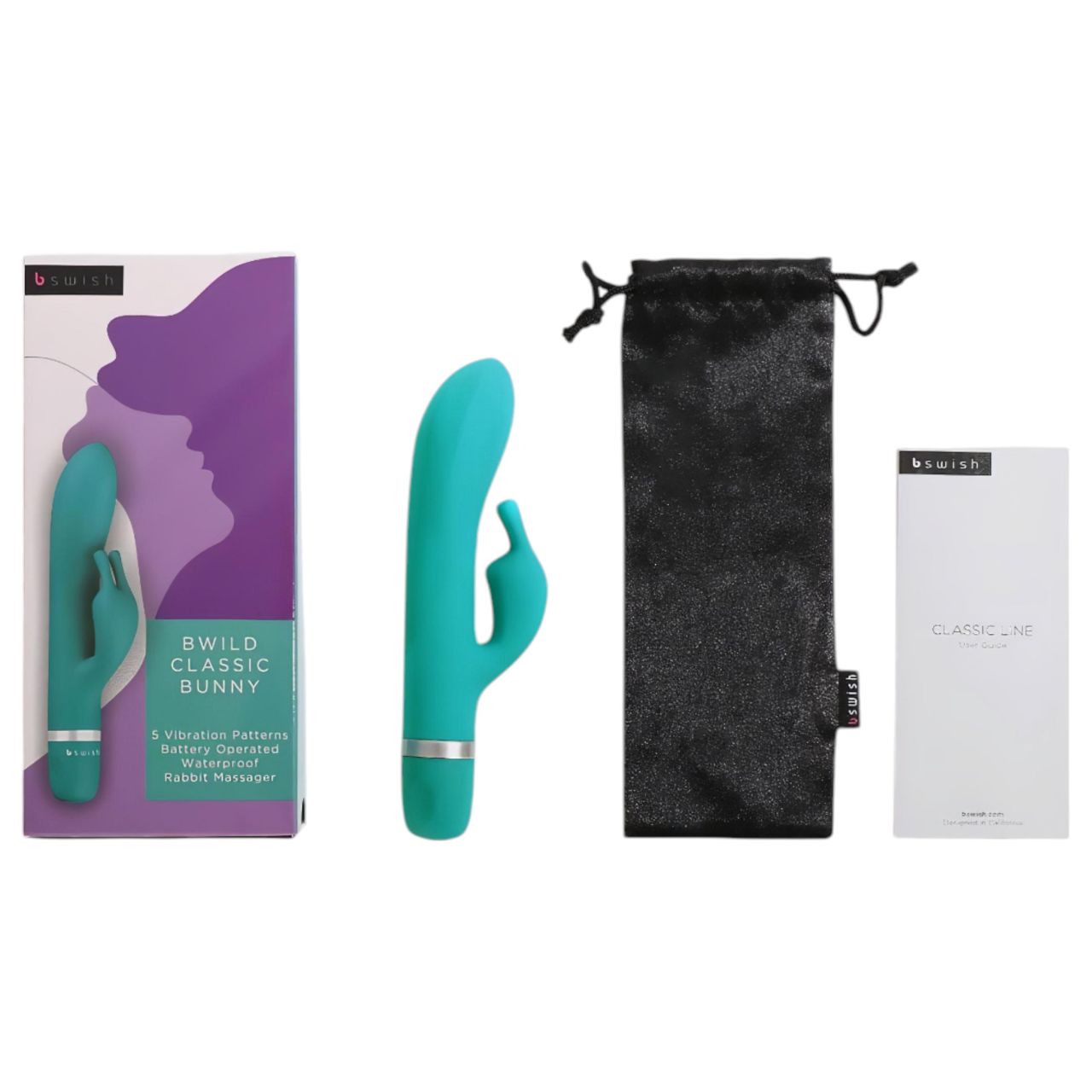 / B SWISH Bwild Classic Bunny - csiklókaros vibrátor (türkiz) / B SWISH Bwild Classic Bunny - csiklókaros vibrátor (türkiz)