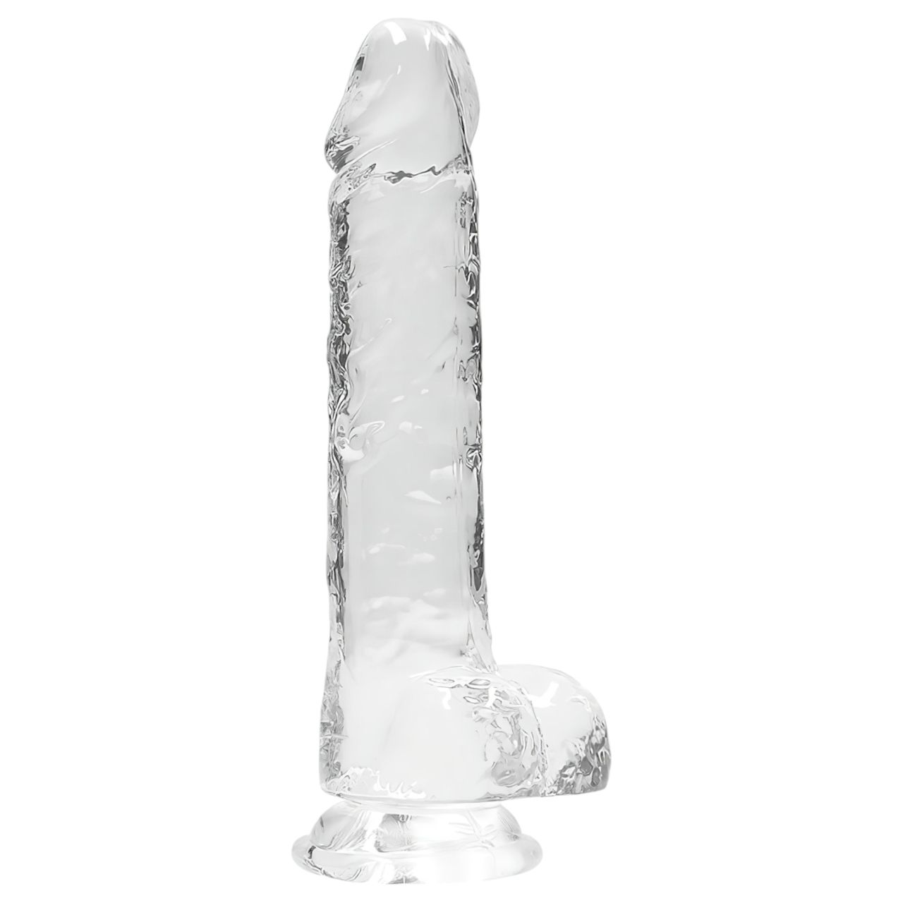 RealRock - átlátszó élethű dildó - átlátszó (19cm) RealRock - átlátszó élethű dildó - átlátszó (19cm)