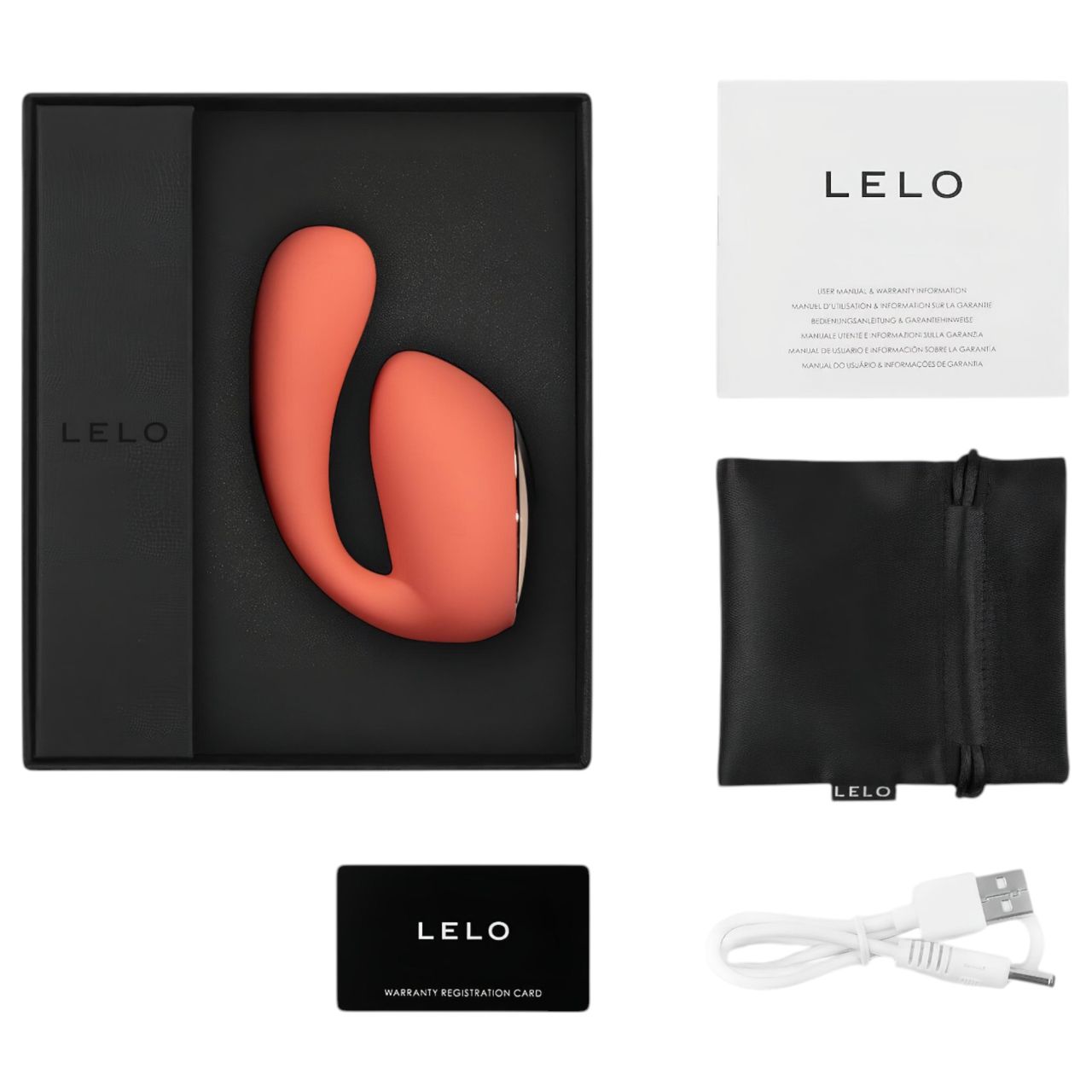LELO Ida Wave - App-vezérelt rezgő-forgó vibrátor (korall) LELO Ida Wave - App-vezérelt rezgő-forgó vibrátor (korall)
