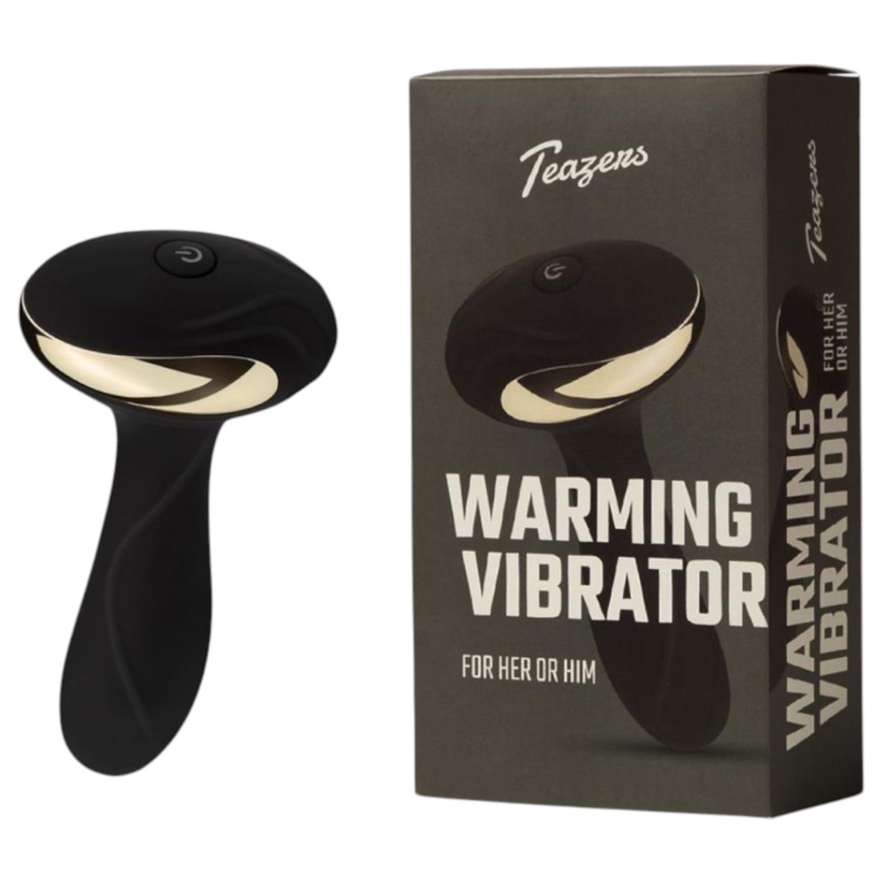 Teazers - melegítő funkciós anál vibrátor (fekete)