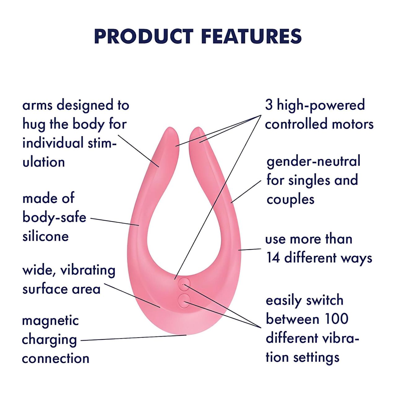 Satisfyer Endless Joy - akkus párvibrátor (pink) Satisfyer Endless Joy - akkus párvibrátor (pink)