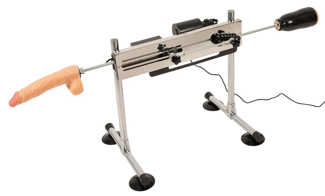 The Banger Fucking Machine - dupla szexgép + 2 dildó és 1 műpunci The Banger Fucking Machine - dupla szexgép + 2 dildó és 1 műpunci