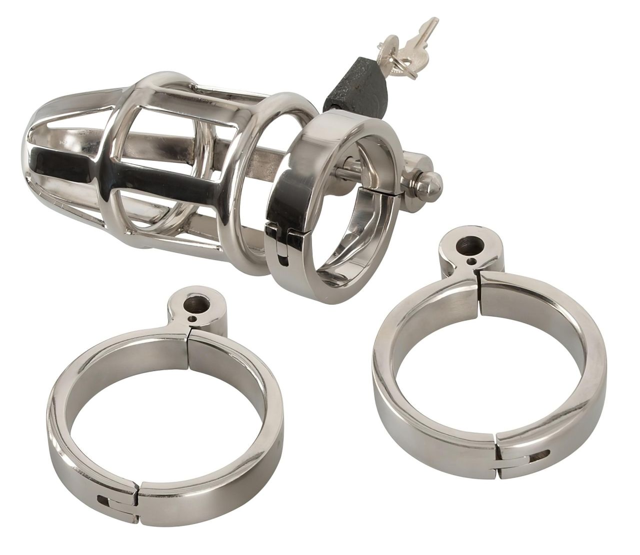 You2Toys - Chastity Cage - fém pénisz ketrec, lakattal You2Toys - Chastity Cage - fém pénisz ketrec, lakattal