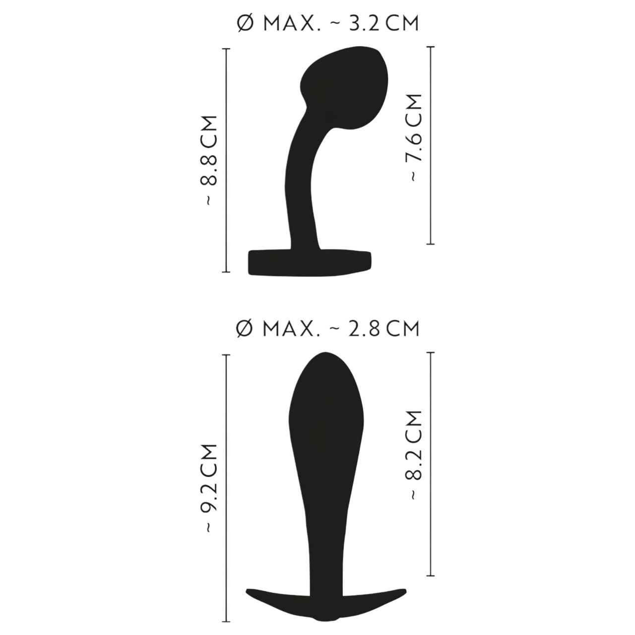 ANOS Metal Rainbow - fém anál plug szett (2 részes) ANOS Metal Rainbow - fém anál plug szett (2 részes)