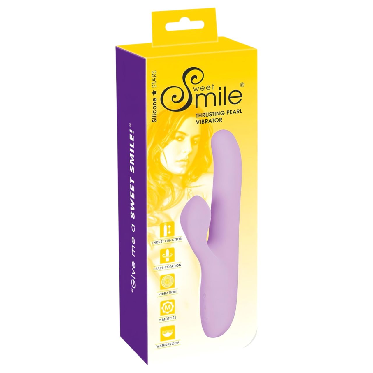 SMILE Thrusting - csiklókaros, forgó-lökő vibrátor (lila) SMILE Thrusting - csiklókaros, forgó-lökő vibrátor (lila)
