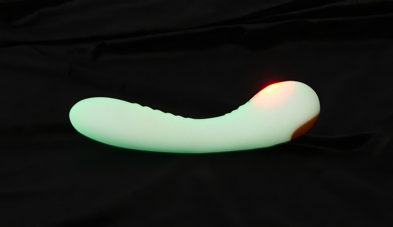 You2Toys Glow in the dark - foszforeszkáló G-pont vibrátor (fehér)