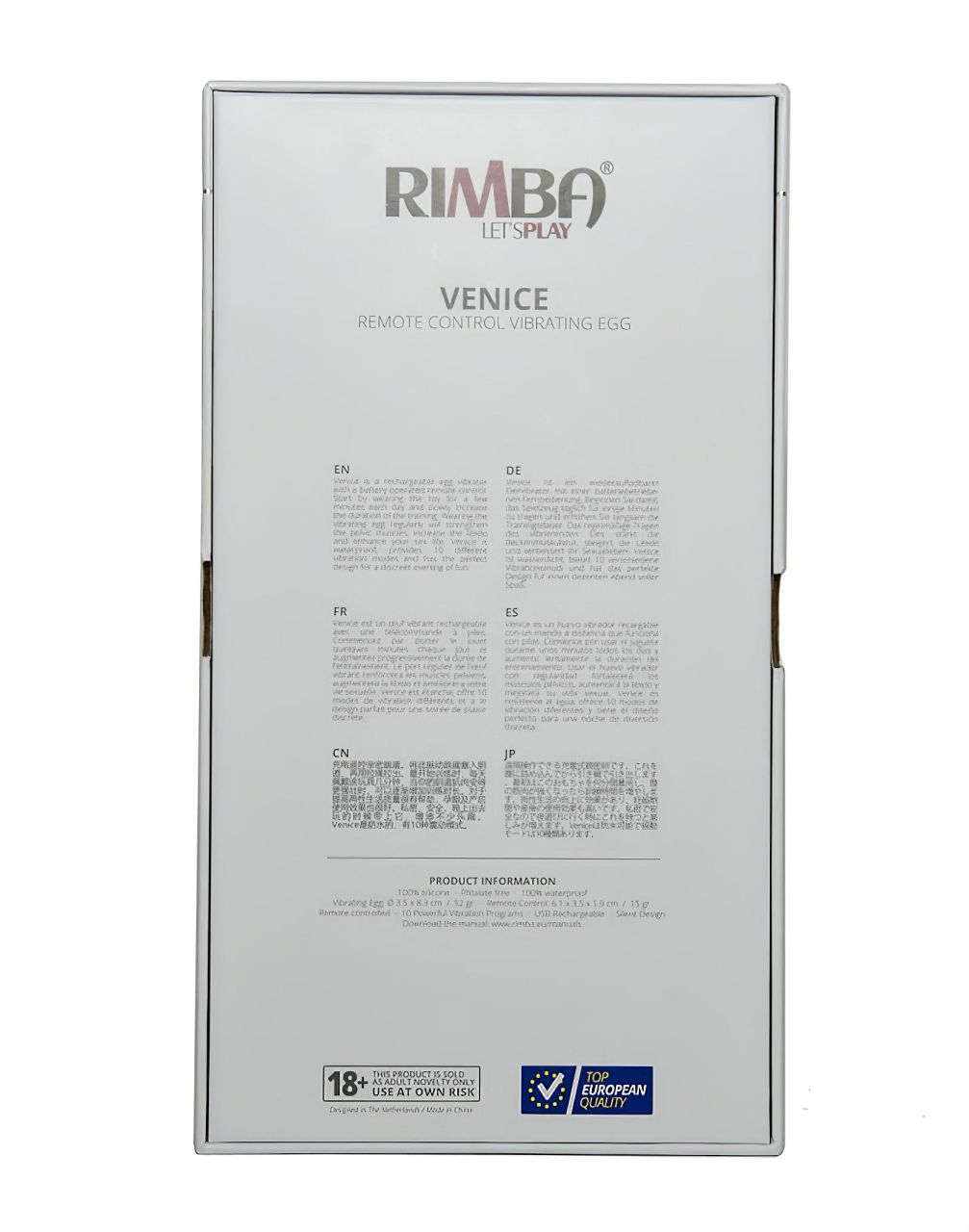 Rimba Venice - akkus, rádiós vibrációs tojás (lila) Rimba Venice - akkus, rádiós vibrációs tojás (lila)
