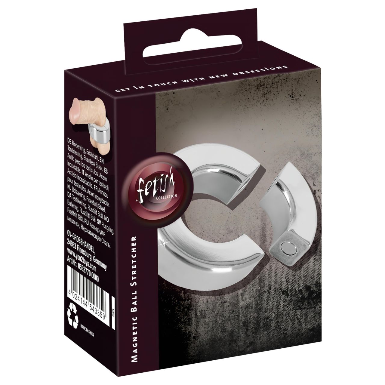 Sextreme - súlyos mágneses heregyűrű és nyújtó (341g)