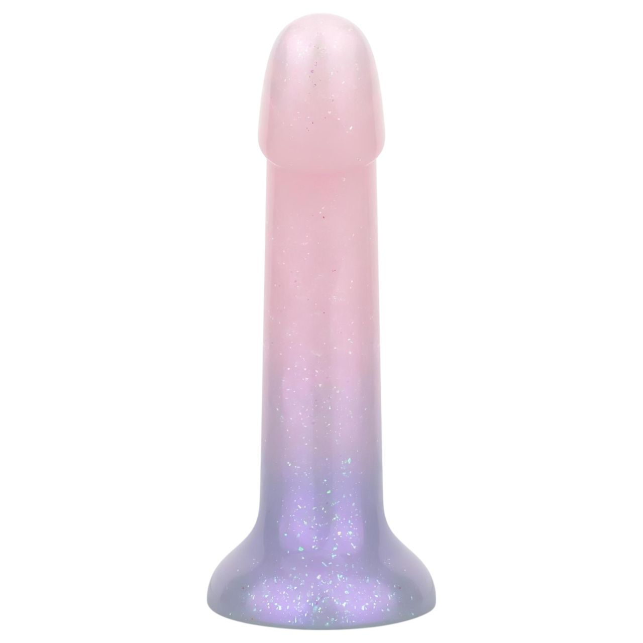 EasyToys Mermaid - csillámos dildó - 19cm (pink)