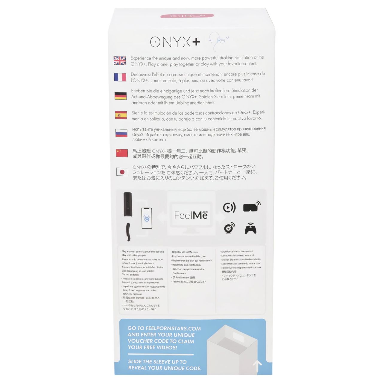 Kiiroo Onyx+ Asa Akira Experience - interaktív maszturbátor (fekete) Kiiroo Onyx+ Asa Akira Experience - interaktív maszturbátor (fekete)