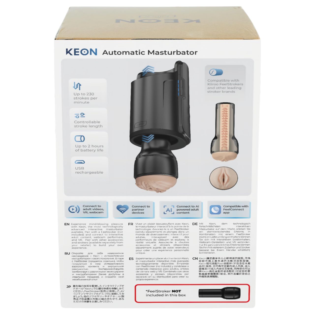 Kiiroo Keon Wifi Automatic - maszturbátor tartozék (fekete) Kiiroo Keon Wifi Automatic - maszturbátor tartozék (fekete)