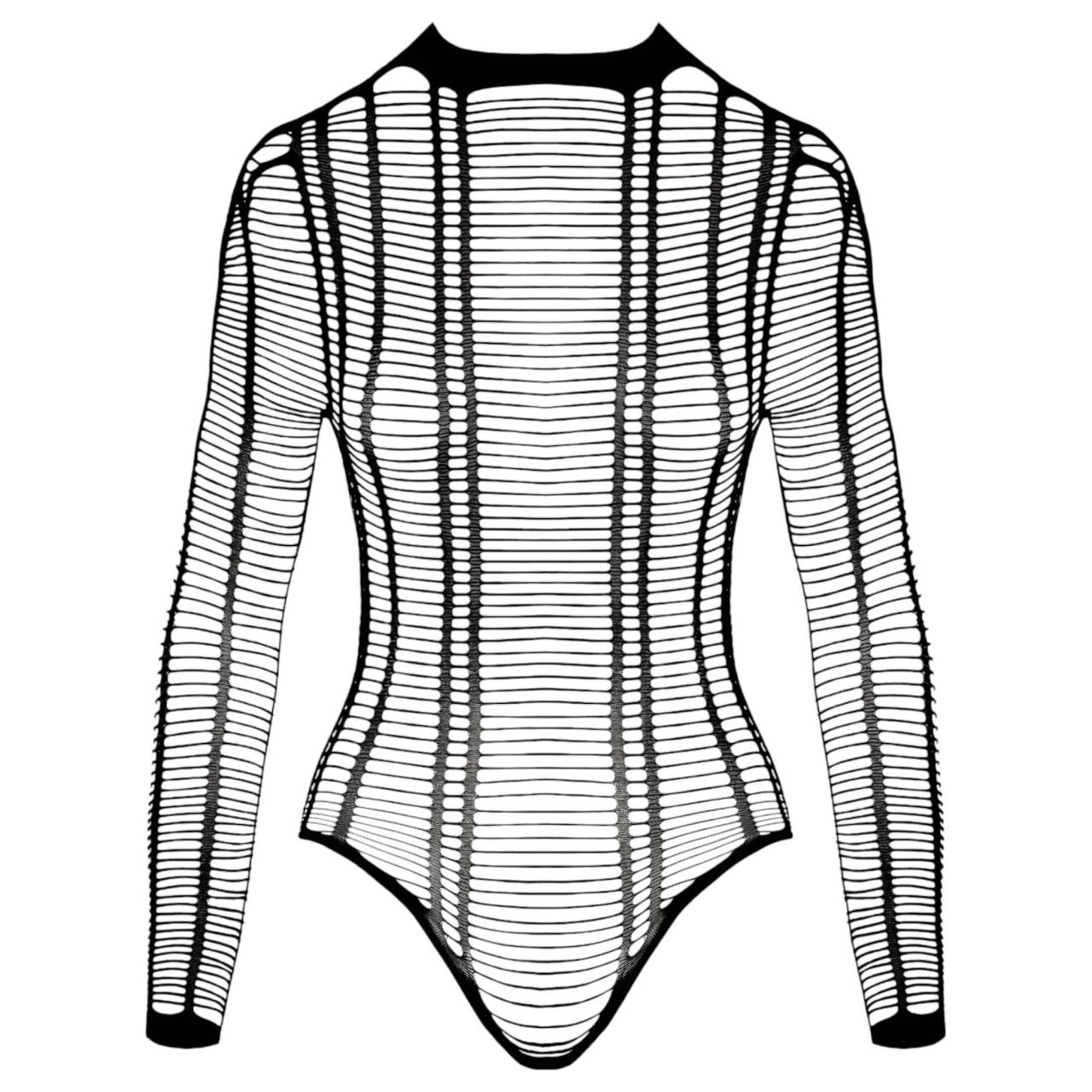 Cottelli - csíkos nyitott body (fekete) - S-L Cottelli - csíkos nyitott body (fekete) - S-L